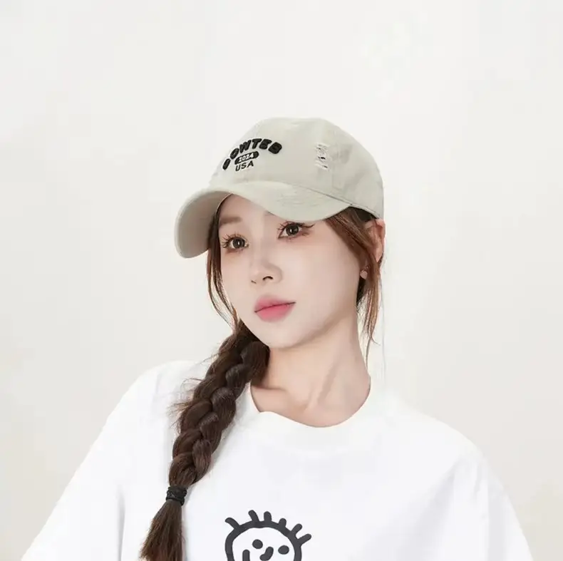Shufan Zhenxuan Soft Cotton Baseball Cap White Oversized — feature 6