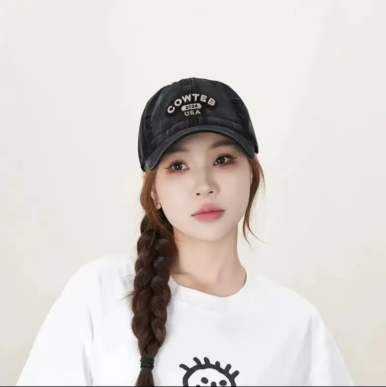 Shufan Zhenxuan Soft Cotton Baseball Cap White Oversized — feature 7