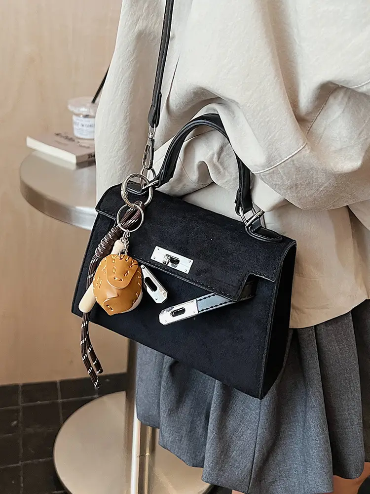 Retro Satchel Bag for Women Yellow Leather 2025