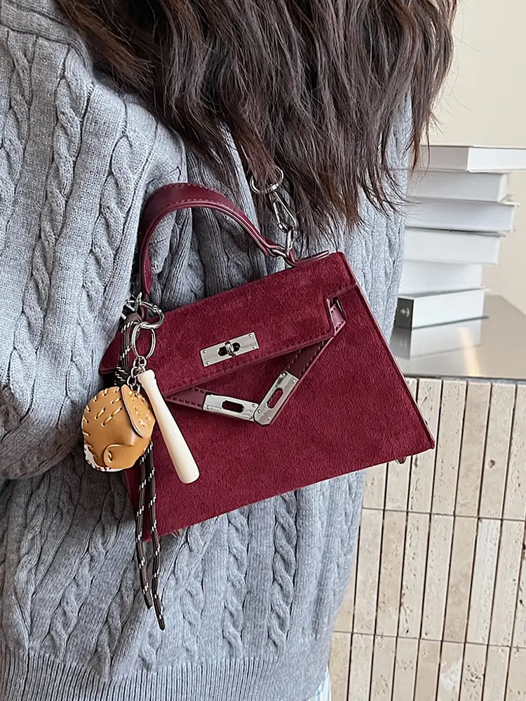Retro Satchel Bag for Women Yellow Leather 2025