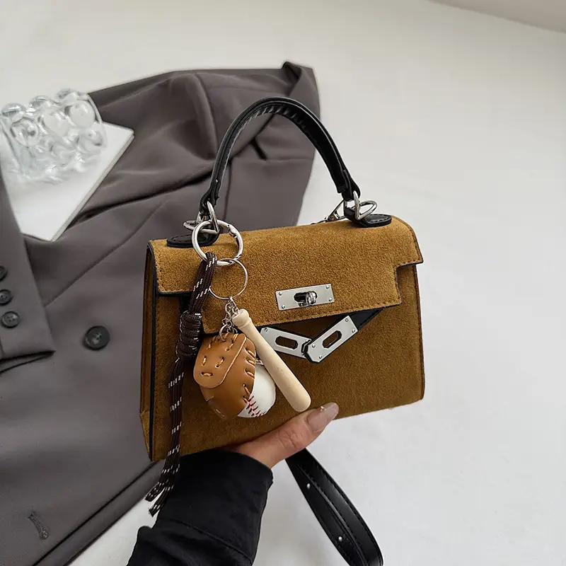 Retro Satchel Bag for Women Yellow Leather 2025