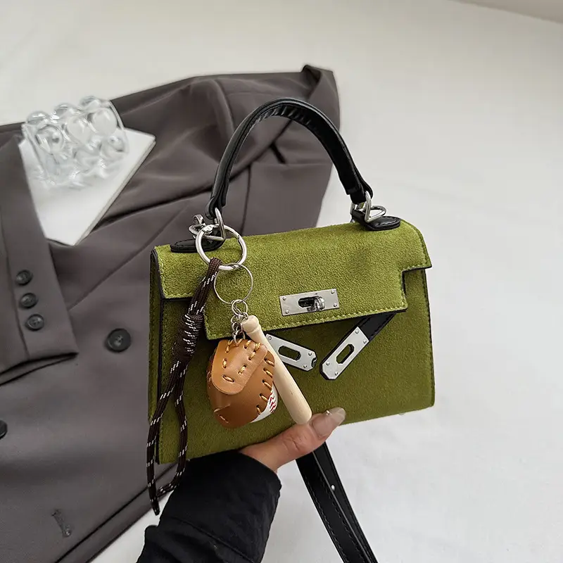 Retro Satchel Bag for Women Yellow Leather 2025