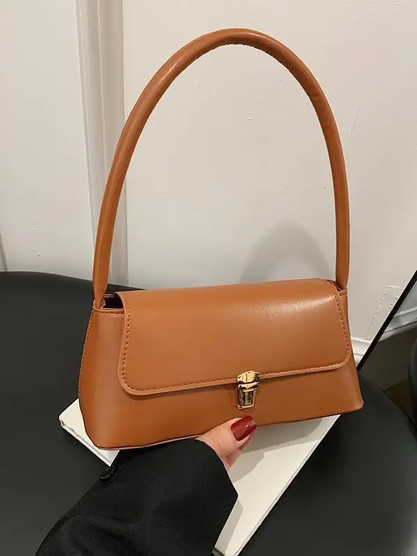 Black Leather Shoulder Bag for Women 2025 - Image 6