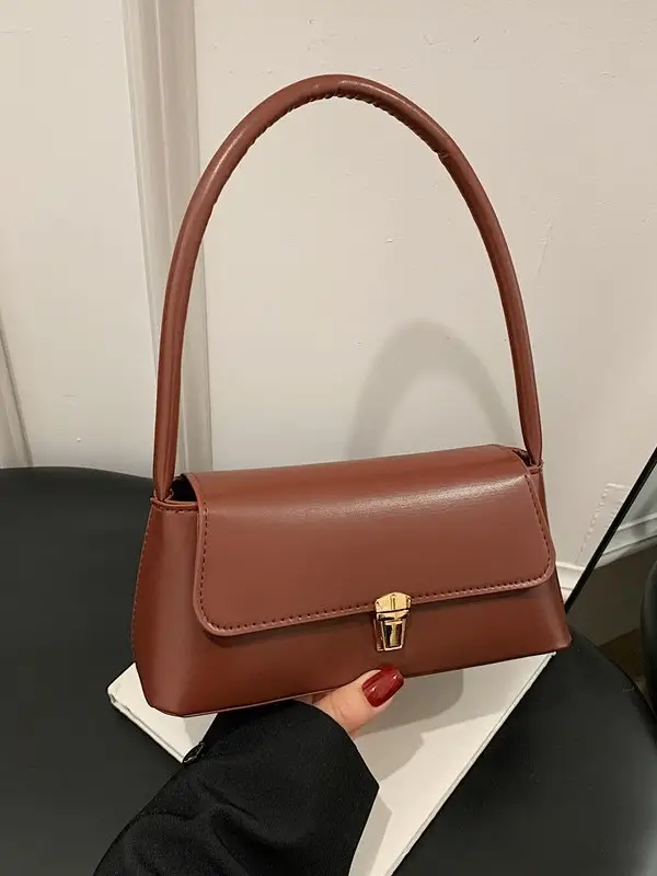 Black Leather Shoulder Bag for Women 2025 - Image 8