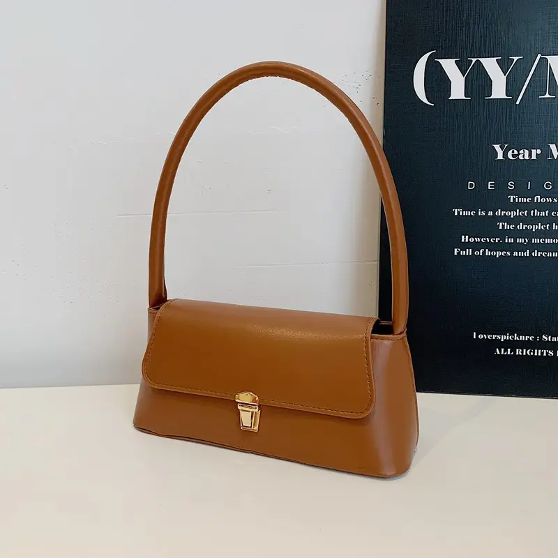 Black Leather Shoulder Bag for Women 2025 - Image 3