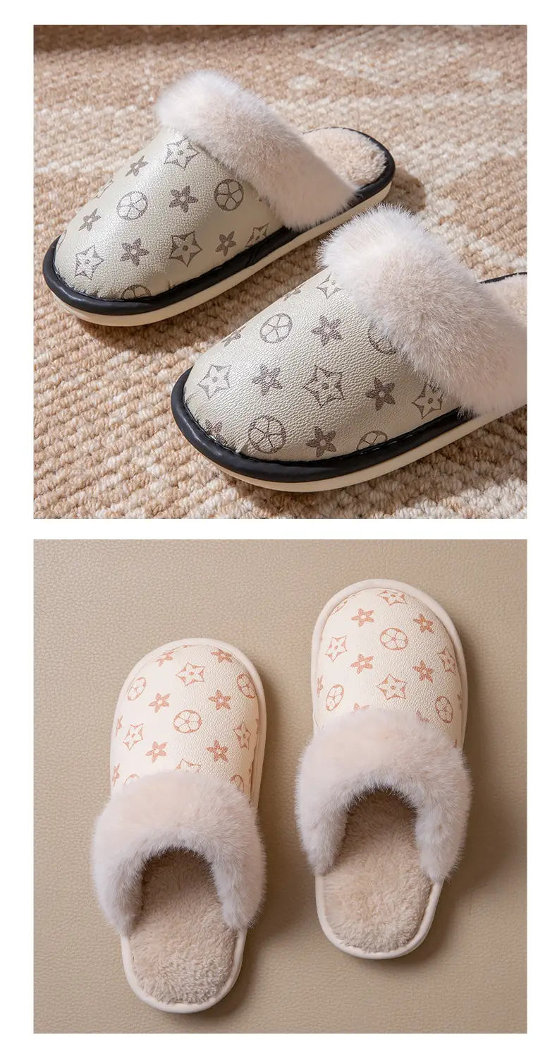 Men's Winter Indoor Home Cotton Slippers 2025 New Warm Thick-Soled Plush Soft Cushion Cotton Slippers for Men Winter — feature 9