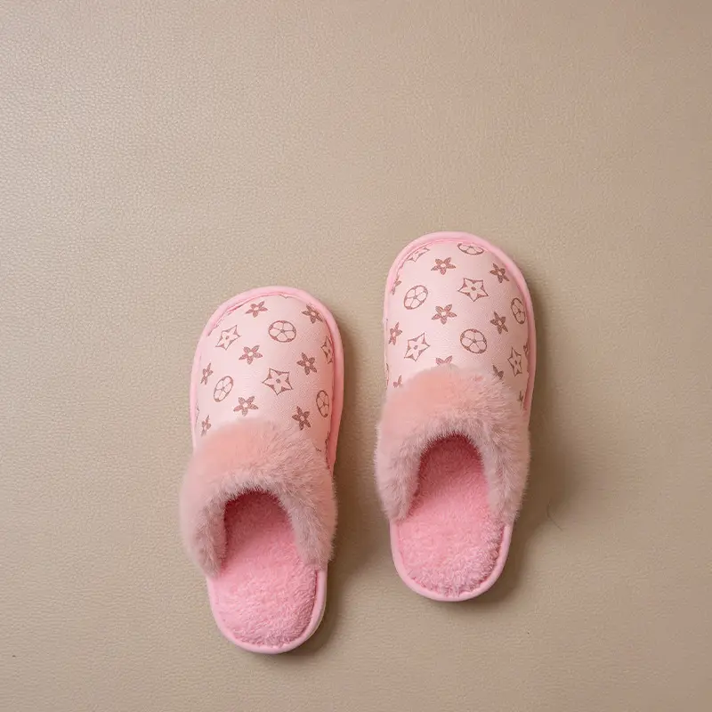 Men's Winter Indoor Home Cotton Slippers 2025 New Warm Thick-Soled Plush Soft Cushion Cotton Slippers for Men Winter - Image 4
