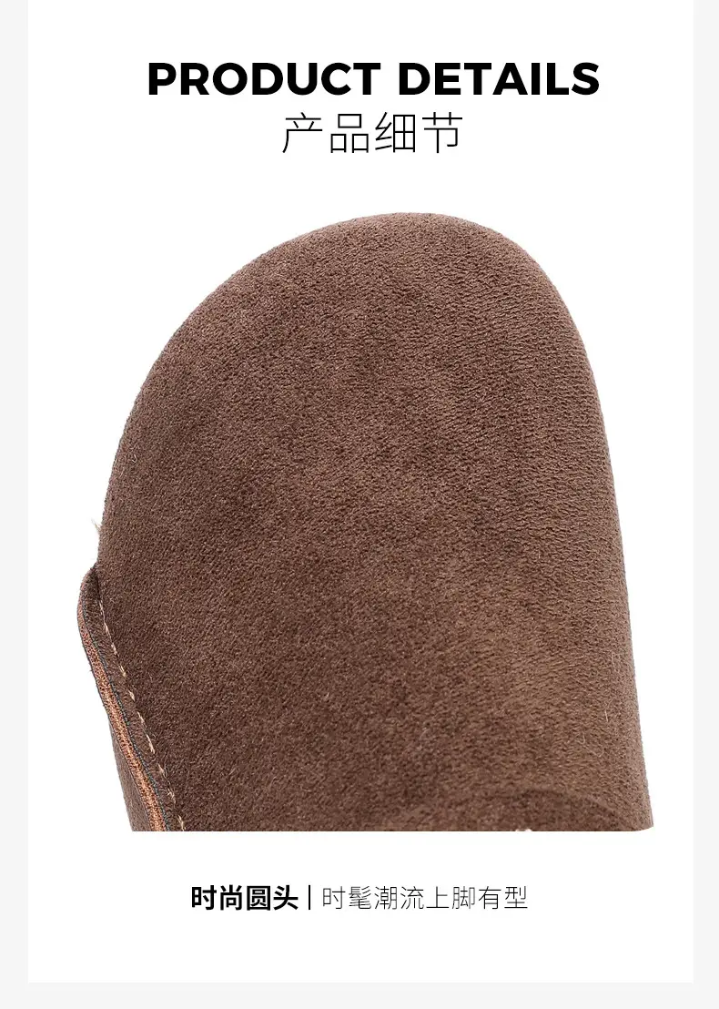 Plush Birkenstock Shoes for Women 2025 Winter New Style Comfortable and Warm Cotton Shoes Retro Casual Lazy Slip-On Shoes — feature 10