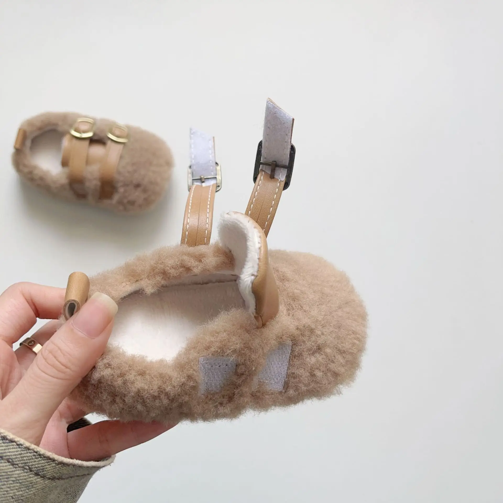Fleece Lined Warm Baby Shoes for Kids 6-18 Months