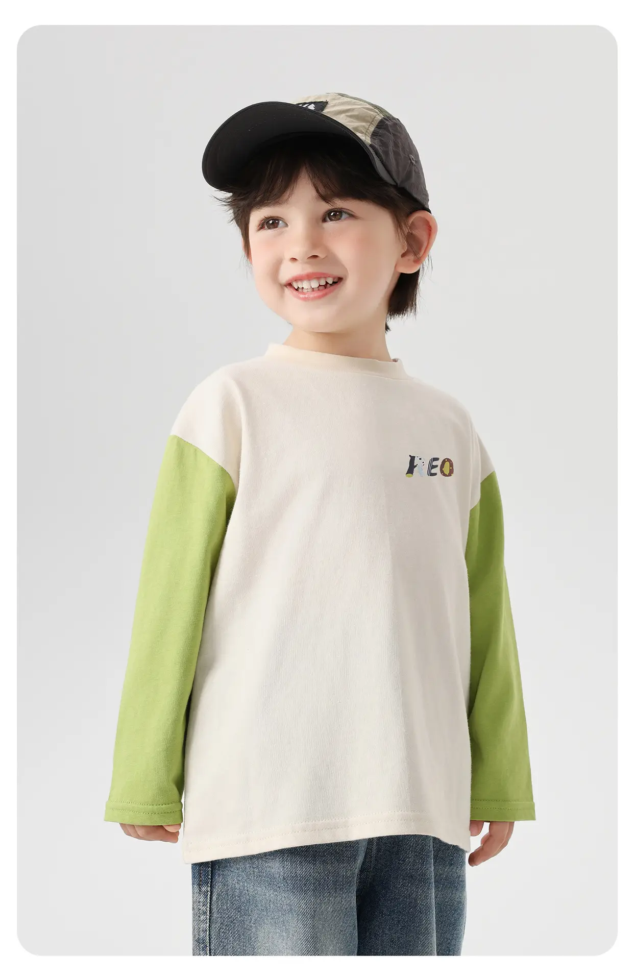 Boys Cartoon Print Patchwork T-Shirt Spring 2026 — feature 16