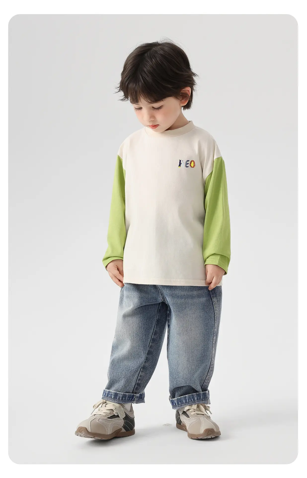 Boys Cartoon Print Patchwork T-Shirt Spring 2026 — feature 18