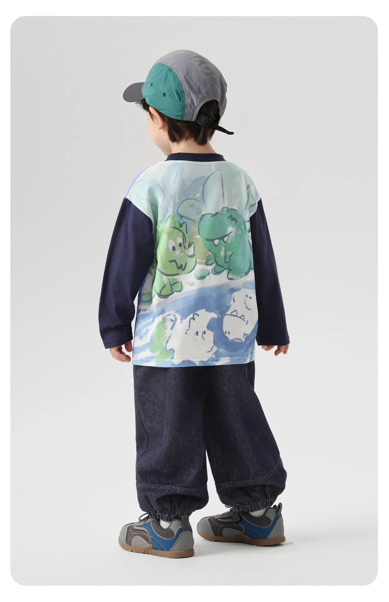 Boys Cartoon Print Patchwork T-Shirt Spring 2026 — feature 21