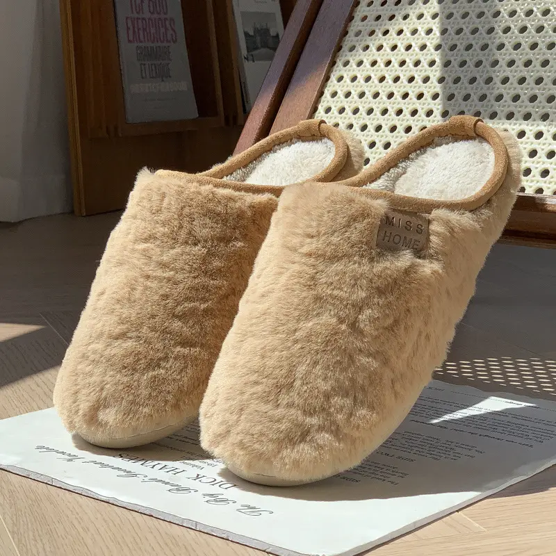 Women Faux Fur Slippers Warm Autumn Winter - Image 6