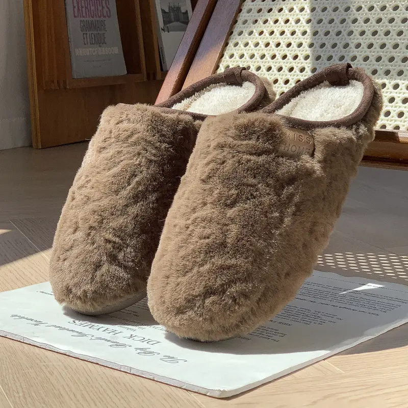 Women Faux Fur Slippers Warm Autumn Winter - Image 7