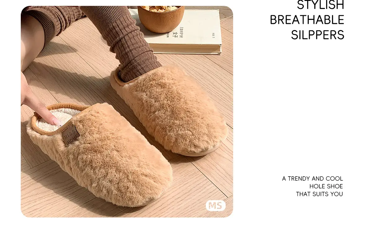 Women Faux Fur Slippers Warm Autumn Winter — feature 5