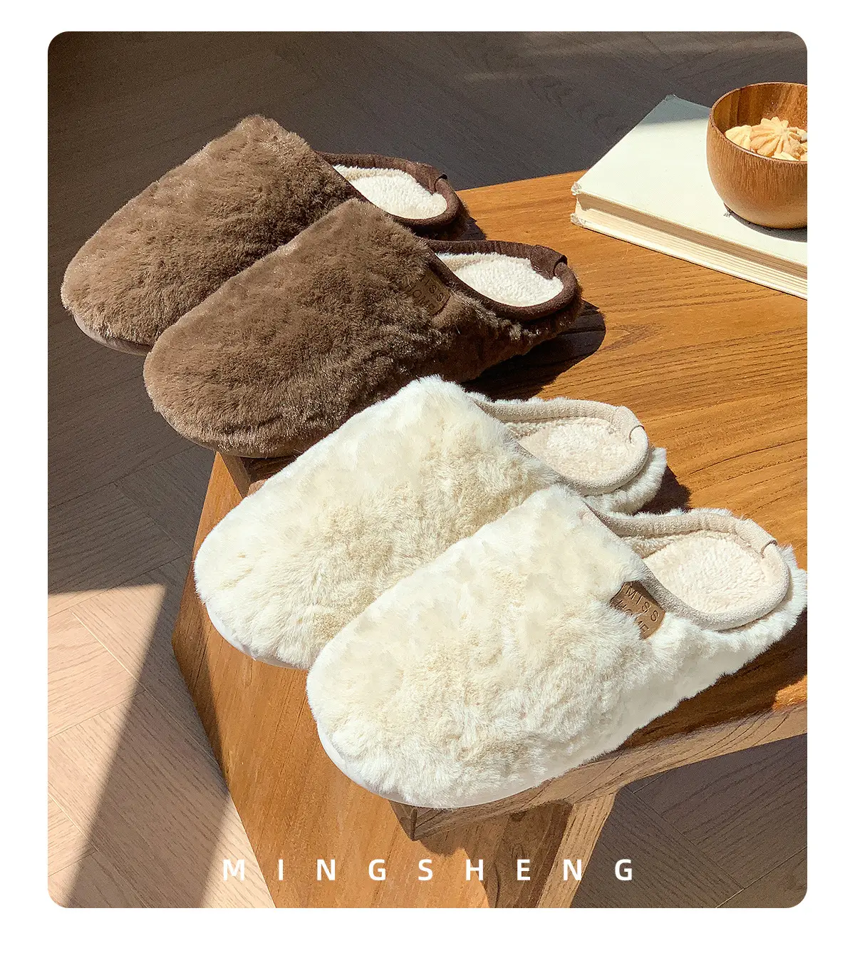 Women Faux Fur Slippers Warm Autumn Winter — feature 9