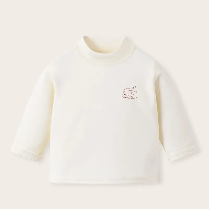 Baby T-Shirt Set with Cartoon Embroidery Winter Warm - Image 5