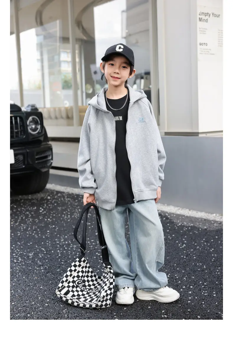 2025 Boys Black Cotton Panda Round T-Shirt — feature 30