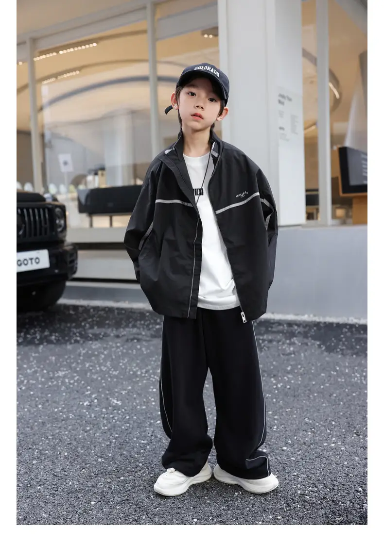 2025 Boys Black Cotton Panda Round T-Shirt — feature 34