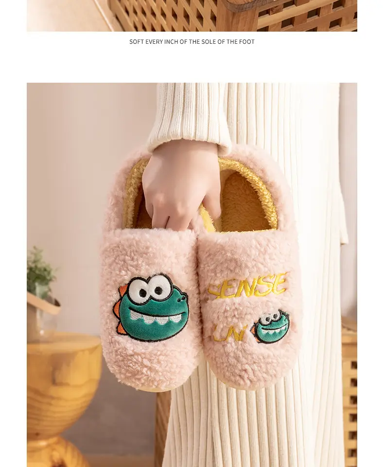 Cute Plush Slippers for Women Winter Warm — feature 22