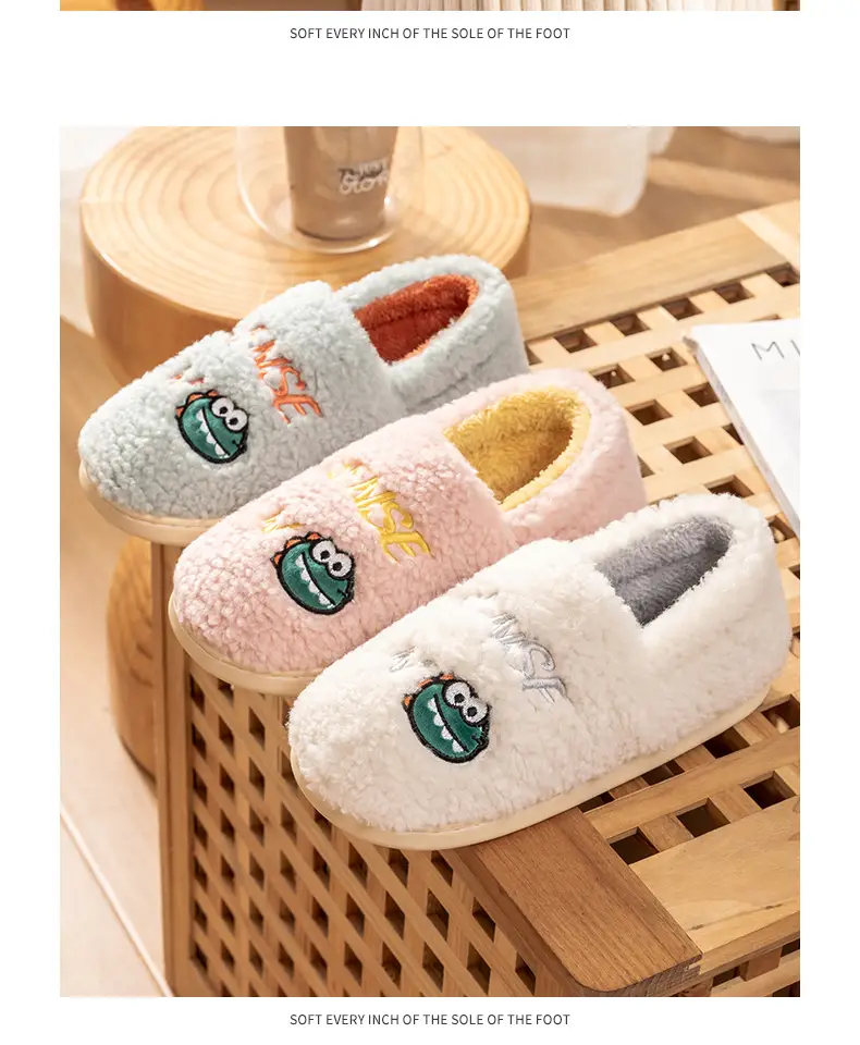 Cute Plush Slippers for Women Winter Warm — feature 23