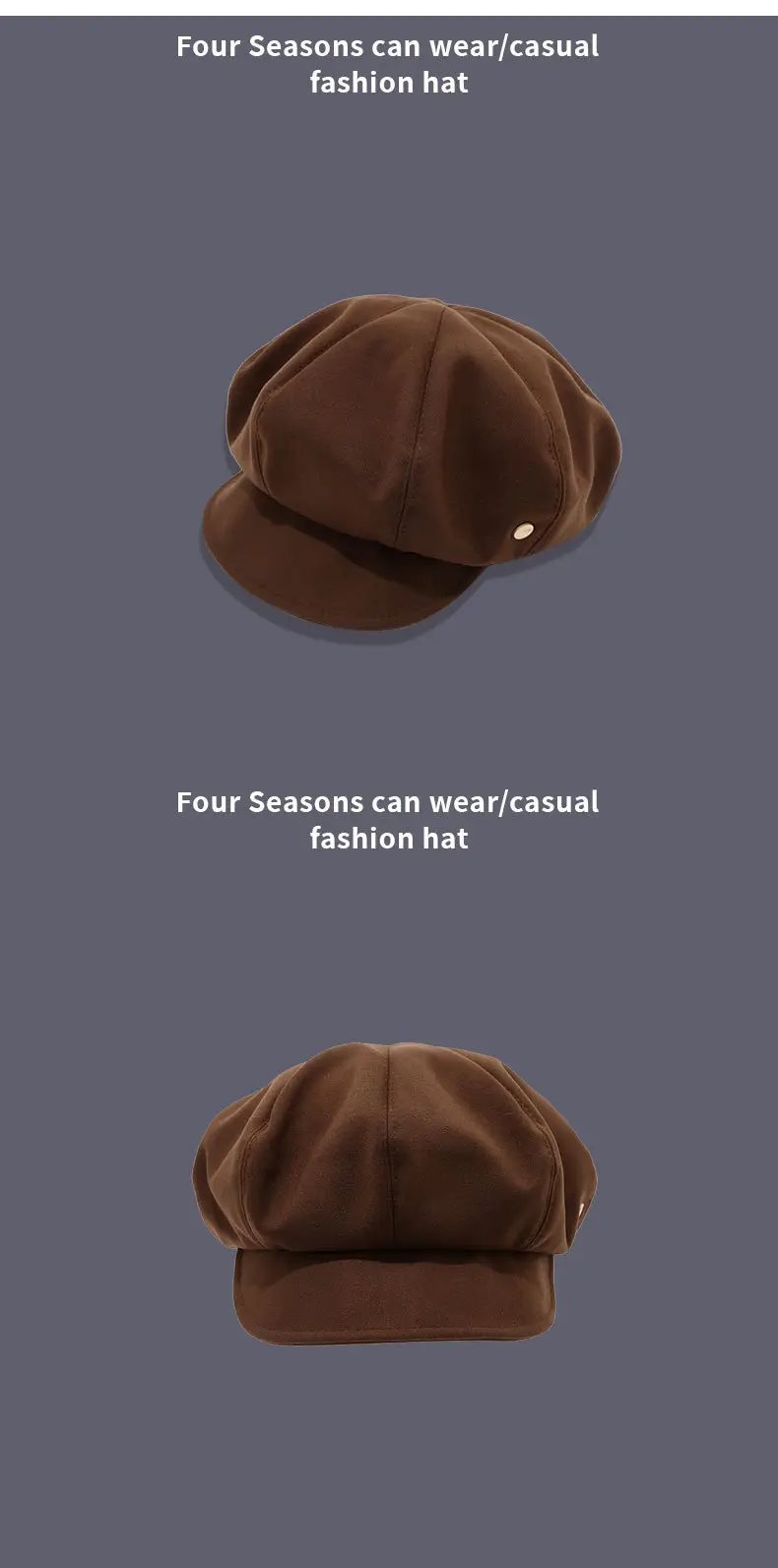 Black Duckbill Beret for Women Spring Summer Japanese Style — feature 10
