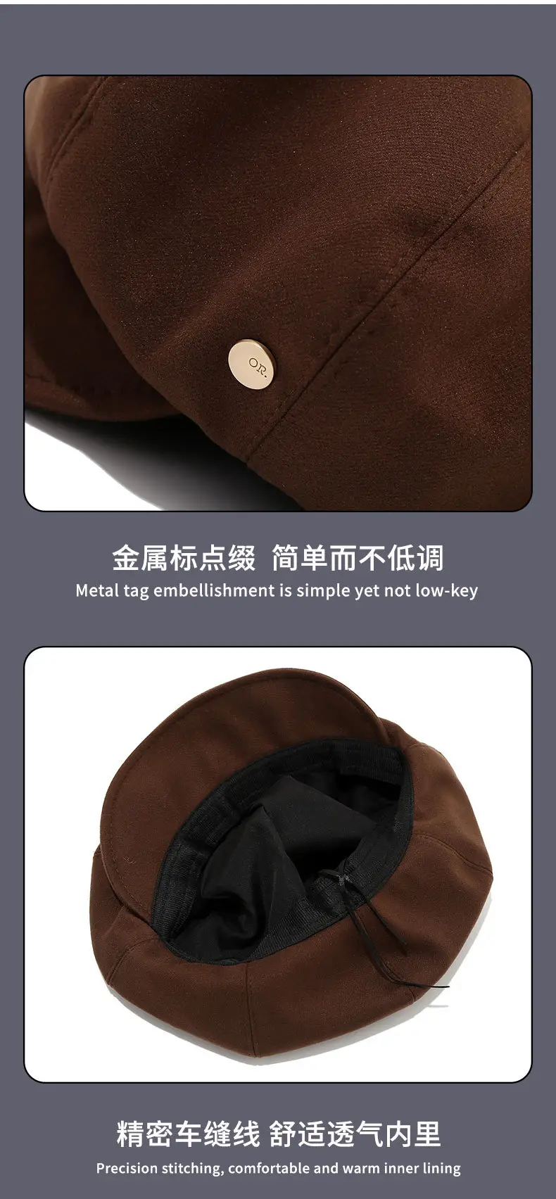 Black Duckbill Beret for Women Spring Summer Japanese Style — feature 11