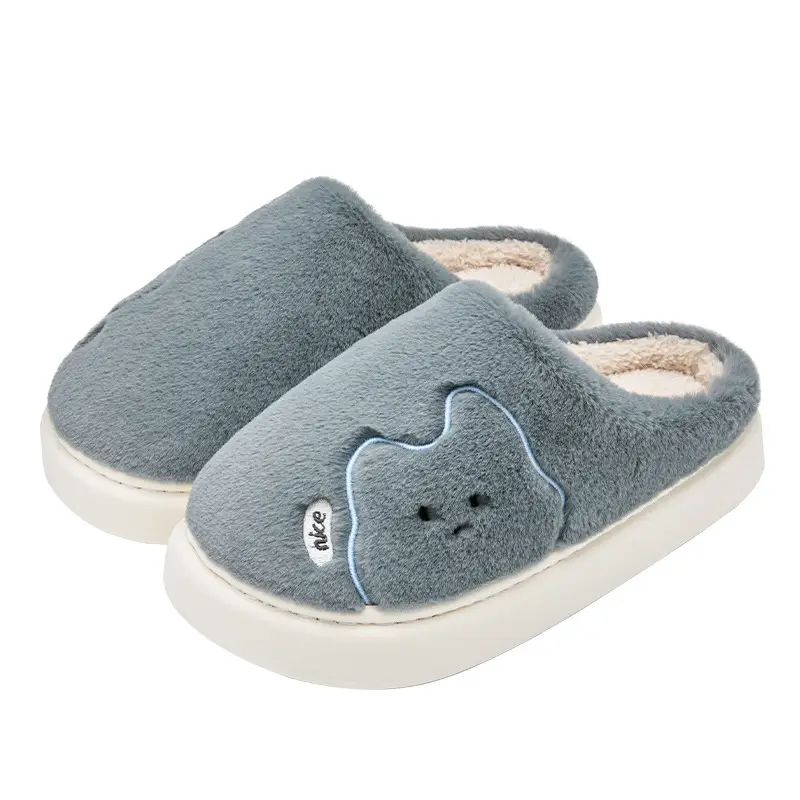 Women Winter Plush Cotton Slippers Warm Indoor Comfort