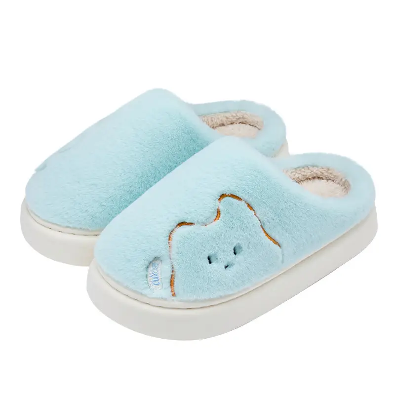 Women Winter Plush Cotton Slippers Warm Indoor Comfort