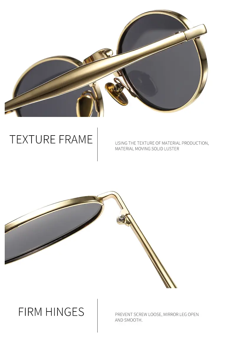 Oval Frame Luxury Sunglasses for Women Silver Dark Lens — feature 14