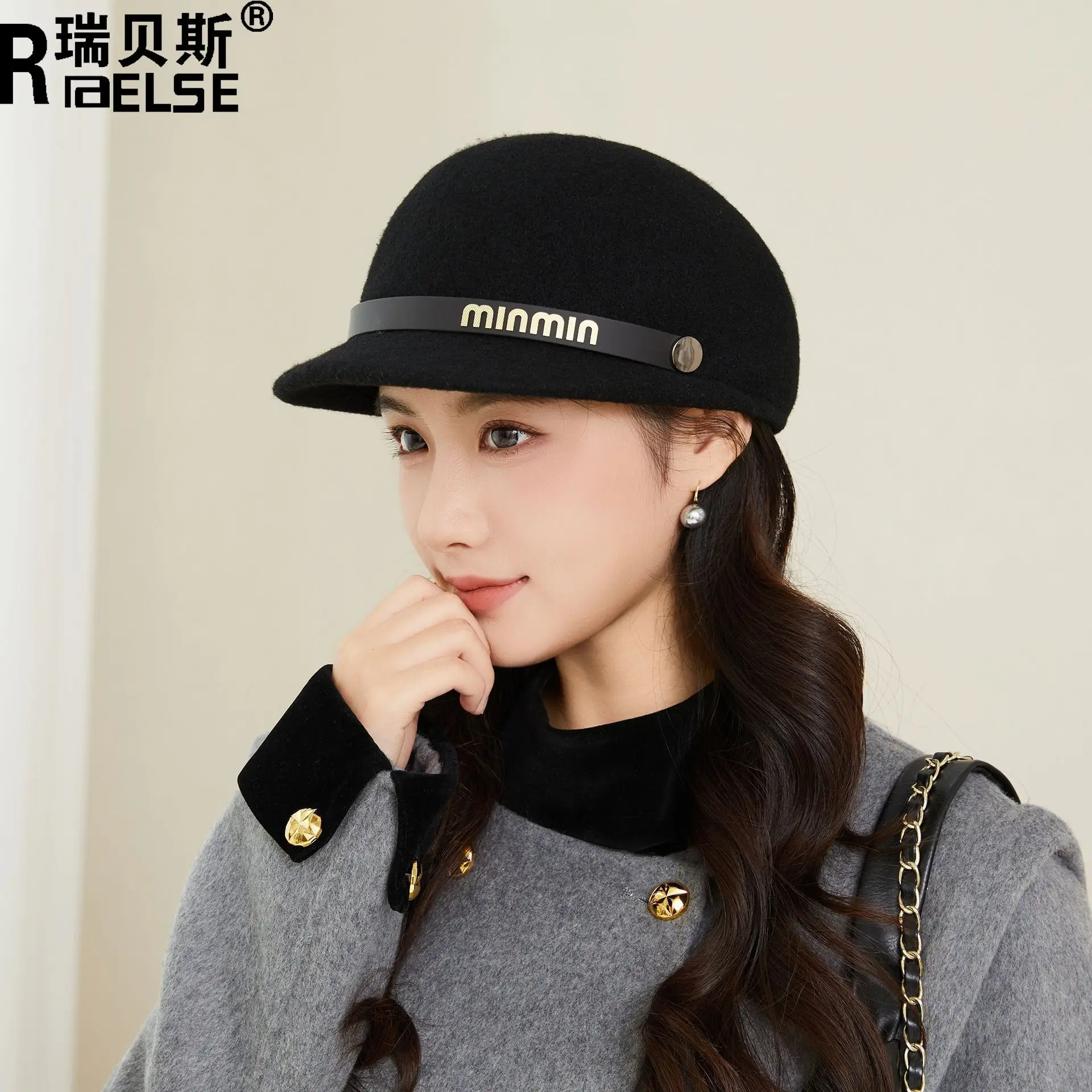 Women Woolen Beret Autumn Winter Warm Travel Hat - Image 4