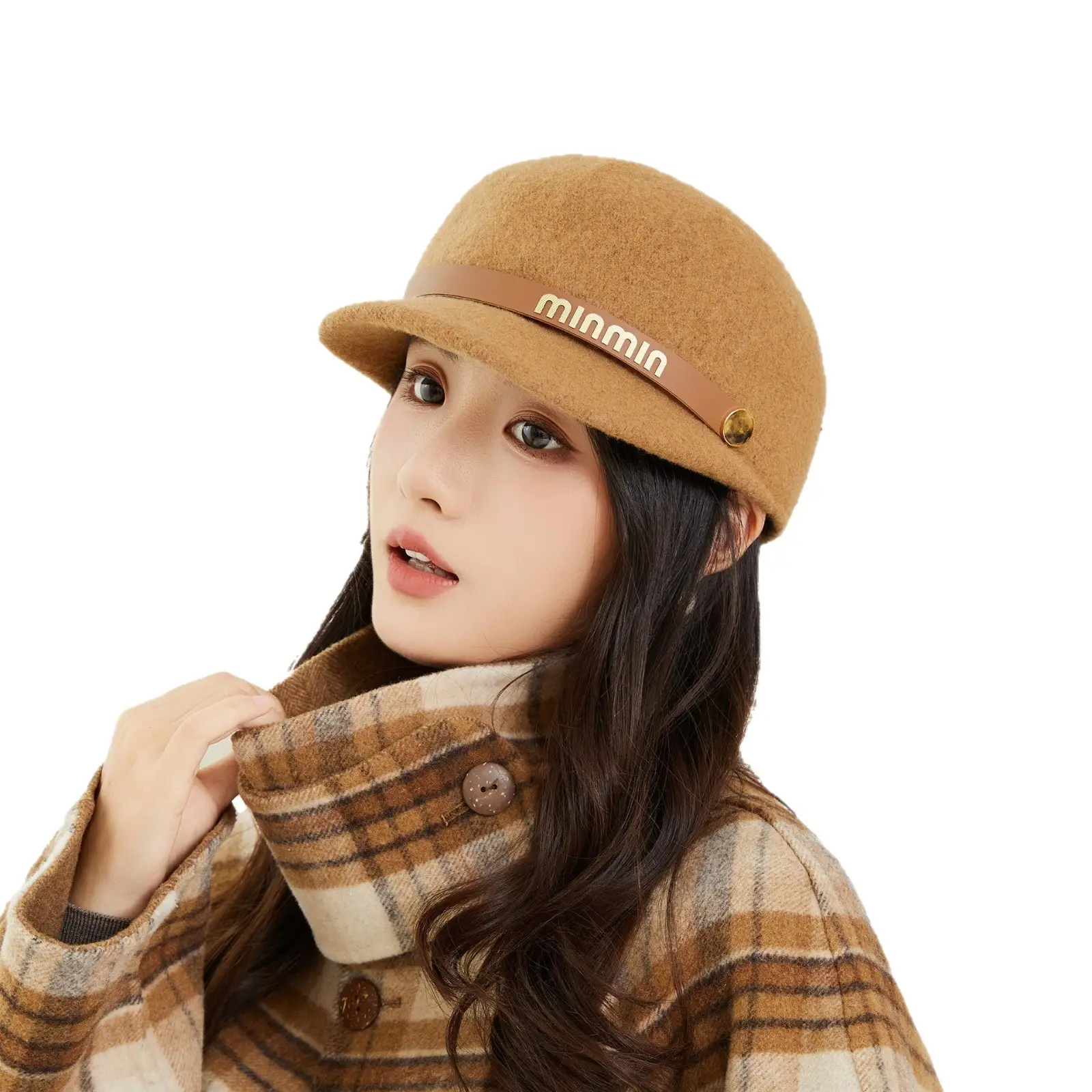 Women Woolen Beret Autumn Winter Warm Travel Hat - Image 8