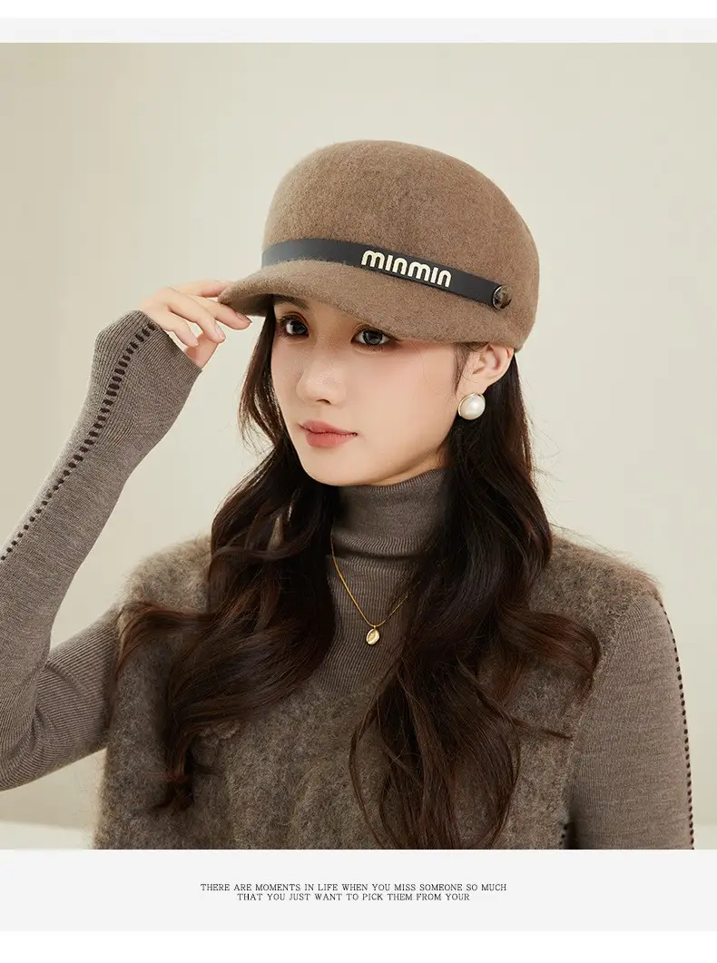 Women Woolen Beret Autumn Winter Warm Travel Hat — feature 10