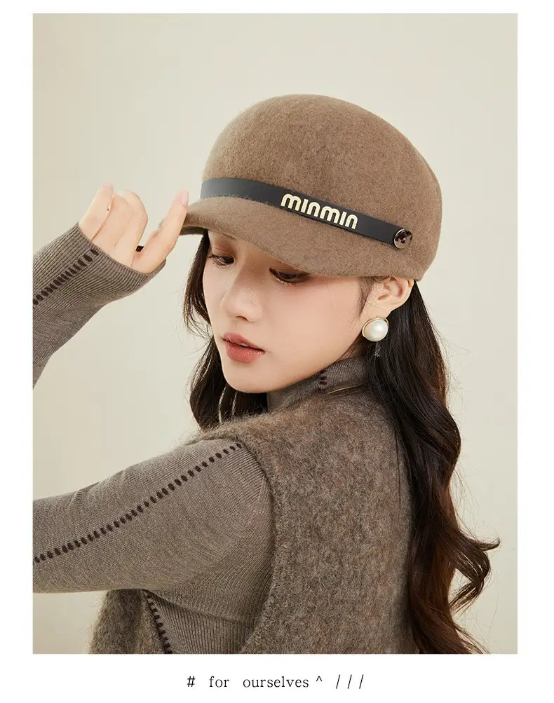Women Woolen Beret Autumn Winter Warm Travel Hat — feature 11