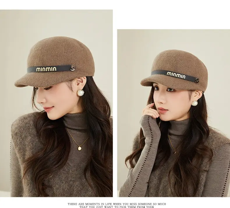 Women Woolen Beret Autumn Winter Warm Travel Hat — feature 12