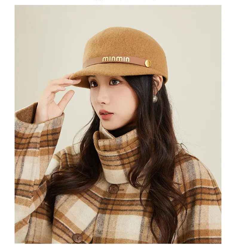 Women Woolen Beret Autumn Winter Warm Travel Hat — feature 13