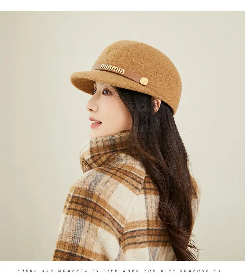 Women Woolen Beret Autumn Winter Warm Travel Hat — feature 14