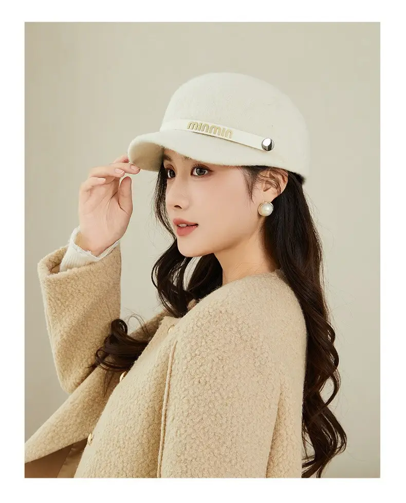 Women Woolen Beret Autumn Winter Warm Travel Hat — feature 17