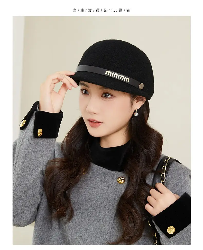 Women Woolen Beret Autumn Winter Warm Travel Hat — feature 8