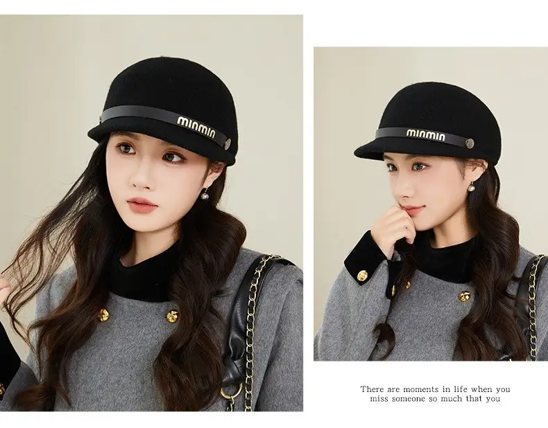 Women Woolen Beret Autumn Winter Warm Travel Hat — feature 9