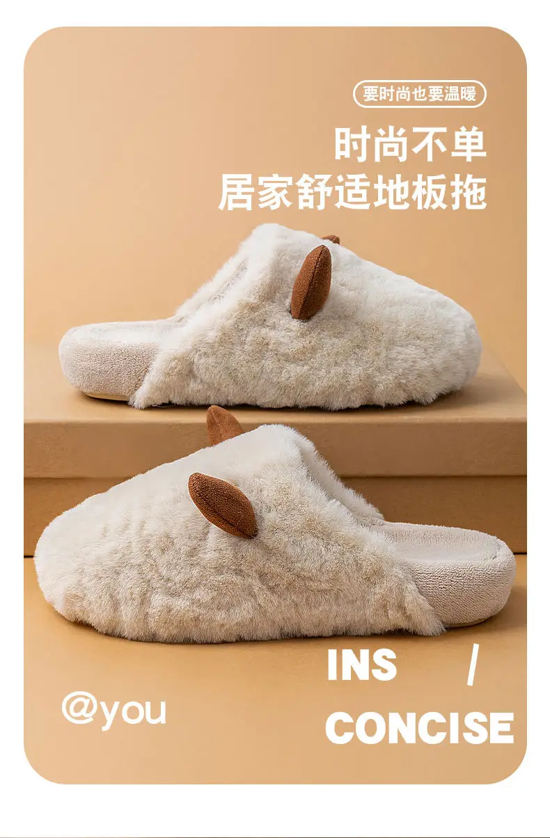 Maternity Slippers for Women New Autumn Winter Warm Soft Cotton — feature 3