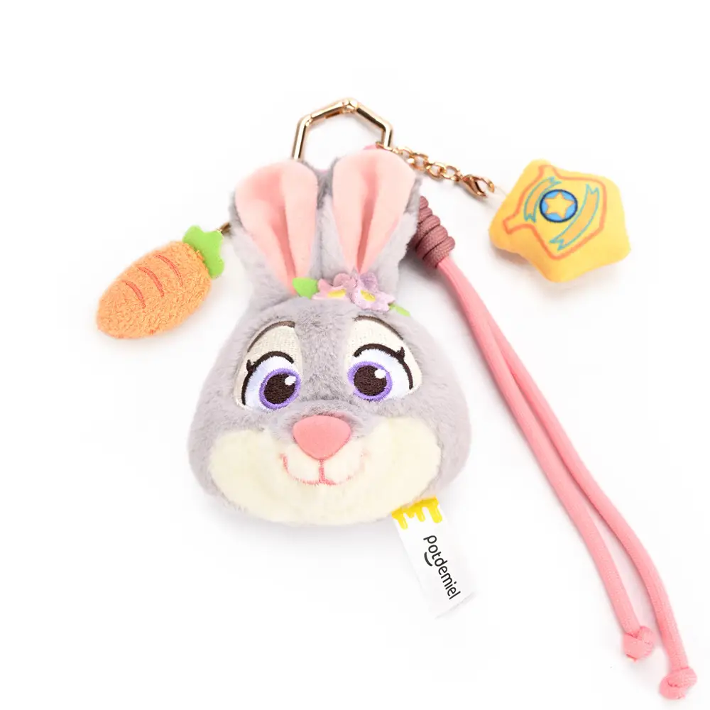 Authentic Disney Mickey Plush Doll Keychain Goofy Doll Pendant Donald Duck Judy Nick Backpack Accessory