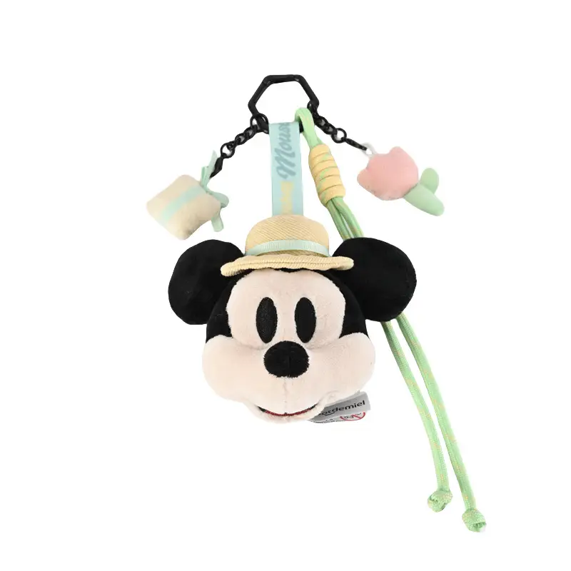 Authentic Disney Mickey Plush Doll Keychain Goofy Doll Pendant Donald Duck Judy Nick Backpack Accessory