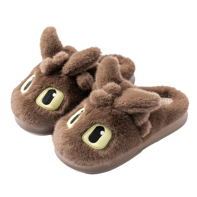 Men's Dragon Cartoon Slippers Warm Cotton Autumn Winter - Image 11