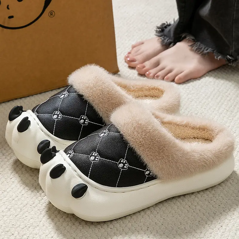 Men's Dragon Cartoon Slippers Warm Cotton Autumn Winter - Image 4