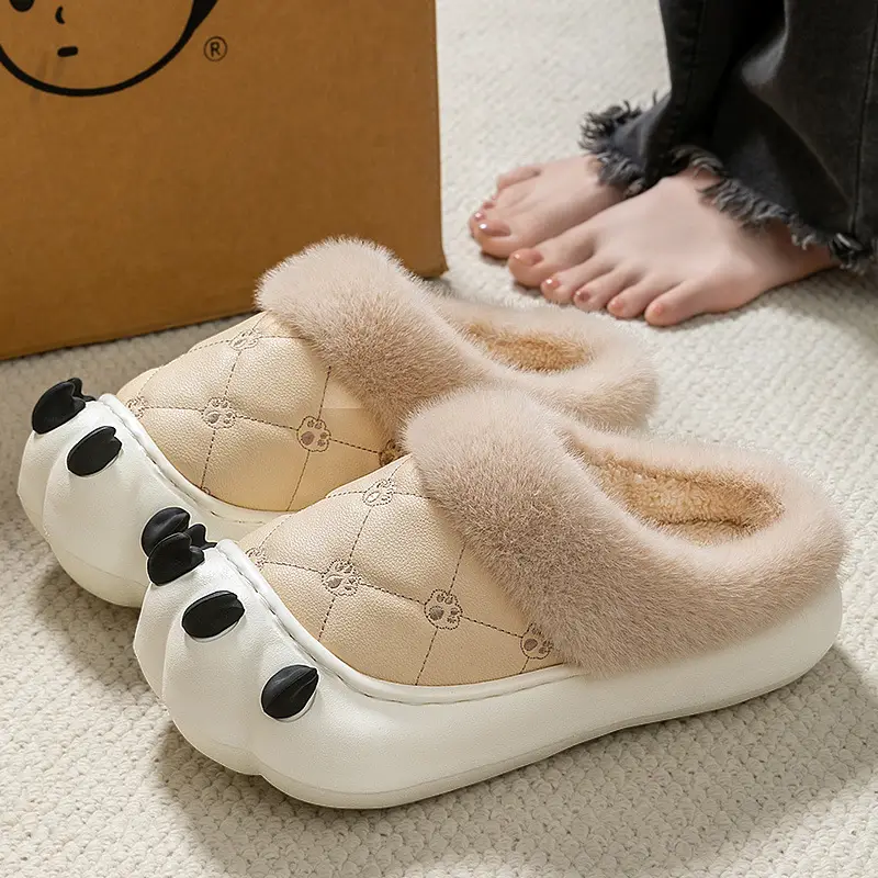 Men's Dragon Cartoon Slippers Warm Cotton Autumn Winter - Image 6