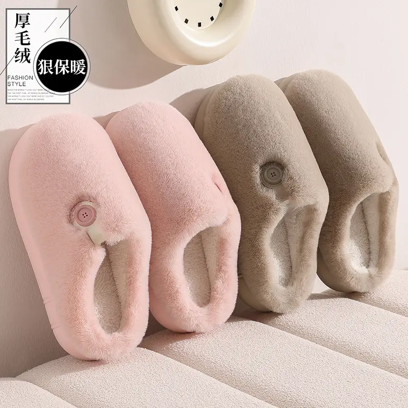Women Winter Plush Cotton Slippers Warm Indoor - Image 6