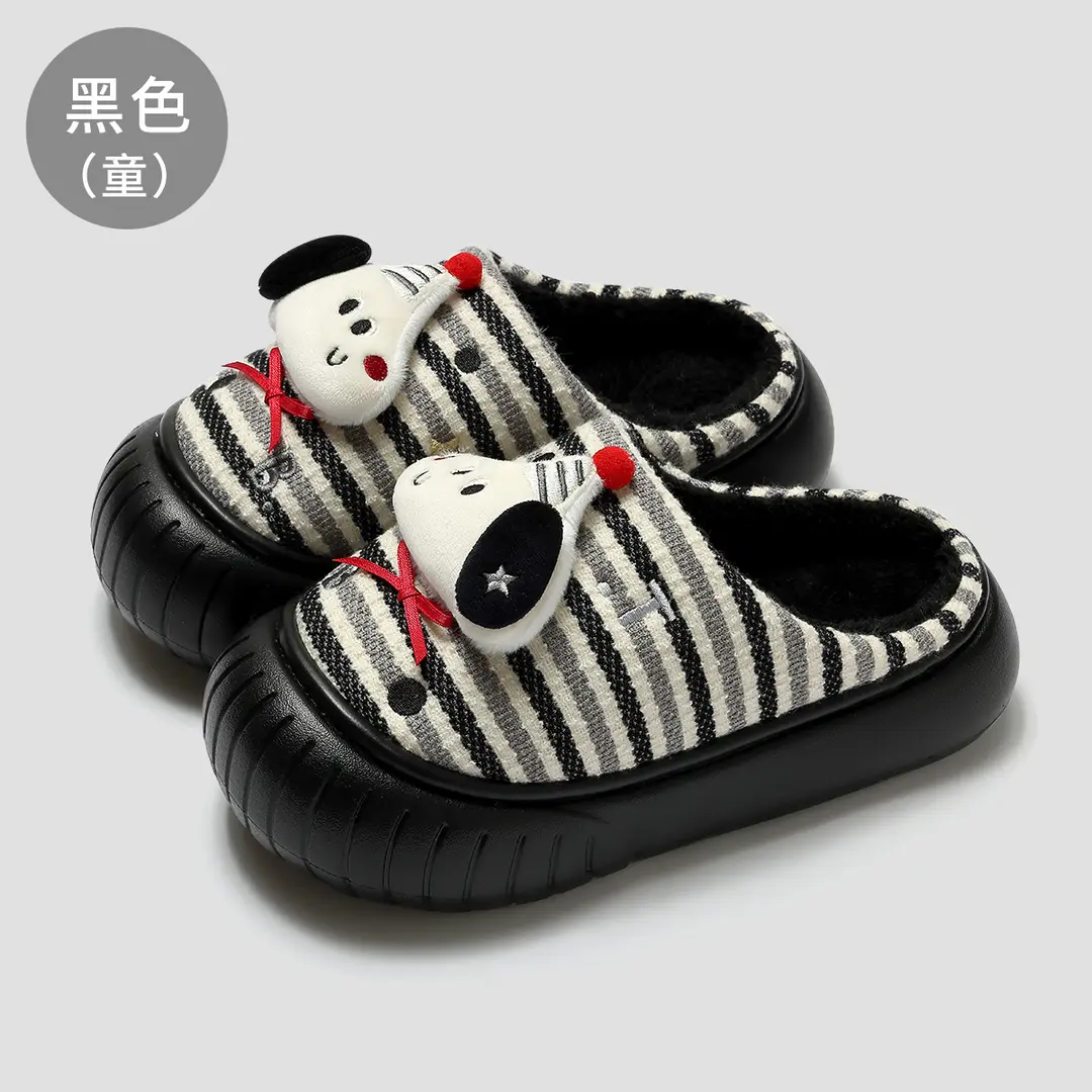 Parent-Child Cotton Slippers for Women Winter Baotou Cartoon New Home Indoor Non-Slip Wear-Resistant Soft-Soled Cotton Slippers for Women Wholesale - Image 3