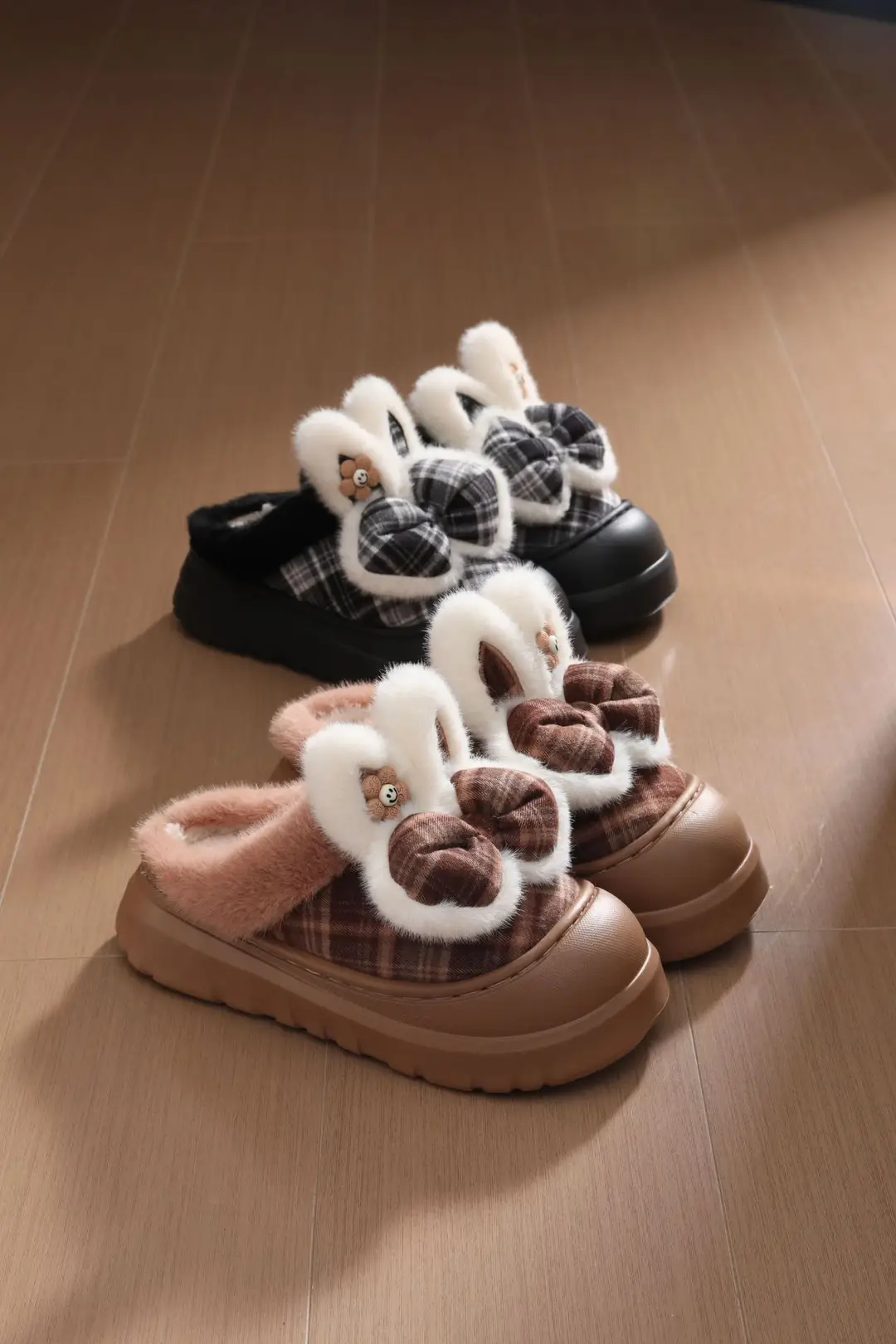 2025 New Thick-Soled Cotton Slippers for Women to Wear Outside, Warm, Non-Slip, Plush, Winter Heightening, Indoor and Home Waterproof Cotton Shoes — feature 8