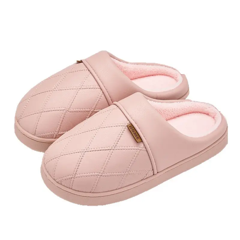 Waterproof Cotton Slippers for Women Autumn Winter Warm Non-Slip - Image 7
